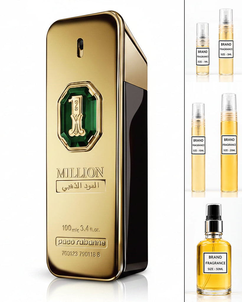 Paco Rabanne 1 Million Golden Oud Parfum (Decanted Sample)