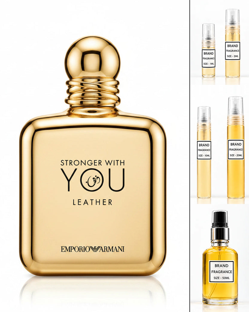 Armani Stronger With You Leather Eau De Parfum (Decanted Sample)