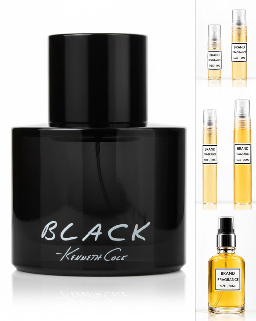 Kenneth Cole Black - For Men Eau De Toilette (Decanted Sample)