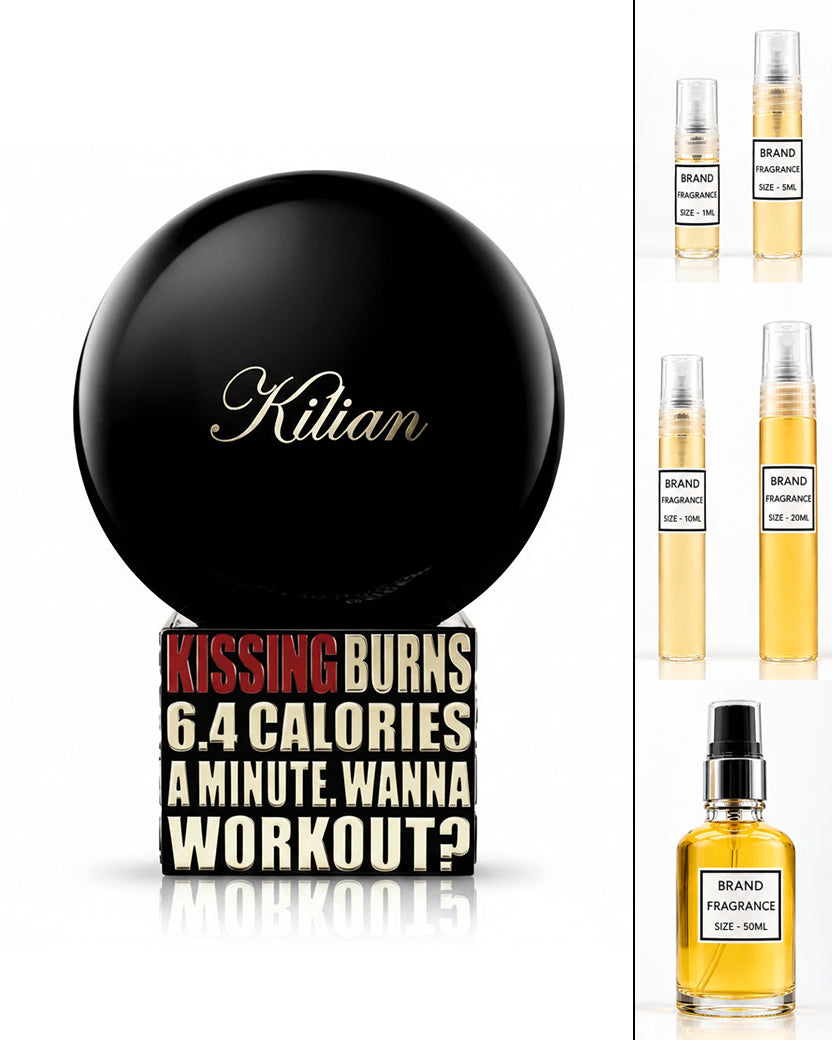 Kilian Kissing Burns 6.4 Calories A Minute, Wanna Workout Eau De Parfum (Decanted Sample)